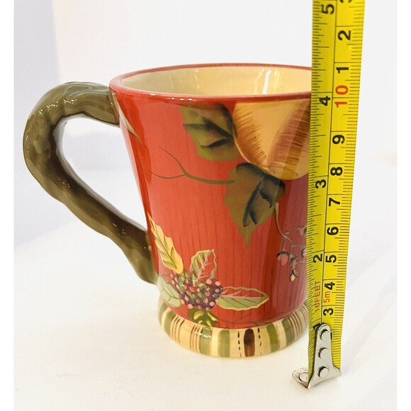 2 Retired Tracy Porter Octavia Hill Garden Coffee Latte Mugs-Fruit Flowers: - Picture 10 of 11